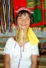 Karen woman in a small hilltribe village in Northern Thailand.