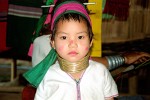 Karen child in a small hilltribe village in Northern Thailand.