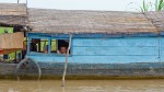 Cambodian river-life; boatride from Battambang to Siem Reap. : Cambodia, PanoCrop