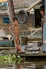 Cambodian river-life; boatride from Battambang to Siem Reap. : Cambodia