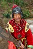 Posing Chinese warrior. : China, People