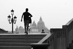 Rainstorm in Venice. : Italy, People, People