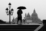 Rainstorm in Venice. : Italy, People, People