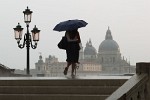 Rainstorm in Venice. : Italy, People, People