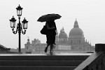 Rainstorm in Venice. : Italy, People, People