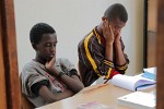 Studying hard in Ethiopia.