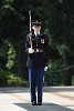 Soldiers from the 3rd U.S. Infantry Regiment (The Old Guard) guard the Tomb of the Unknown Soldier at Arlington National Cemetery. This Tomb holds the remains of unknown service members from WW I, WW II, the Korean and the Vietnam war.