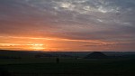 Sunrise over Silbury hill. : United Kingdom