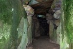 Inside the 5,500 year old West Kennet Long Barrow. : United Kingdom