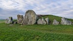 West Kennet Long Barrow. The 5,500 year old neolithic chambered tomb which is part of the Avebury World Heritage Site. : United Kingdom