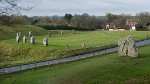 Avebury with its largest stone circles in the world. : United Kingdom