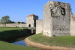 Portchester Castle, Portchester, United Kingdom. : United Kingdom