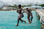 Oistins pier, Barbados. : Barbados