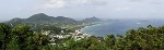 Overlooking Hillsborough from the Princess Royal Hospital, Carriacou, Grenada. : Grenada