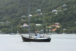 Old Dutch fishing vessel turned into adventure tool. This little ship has been around the world several times. : St Vincent & the Grenadines