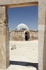 The Umayyad Gateway with its new wooden dome roof. This was the formal entrance to the Umayyad Palace within the Amman Citadel. : Jordan