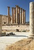 The Temple of Artemis (AD 150-170) with its magnificent sandstone pillars. It was dedicated to Artemis, the Goddess of Hunting and Fertility. Unfortunately the Temple was dismantled in AD 386 because it was considered a Pagan Temple. : Jordan