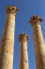 Pillars in front of the Temple of Zeus. : Jordan