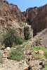 Although the Mountains East of the Dead Sea appear to be completely dry, small waterstreams can be found in certain places that flow, mostly just below the surface, to the Dead Sea. : Jordan