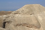 King Herod's Castle at Mukawir (Machaerus) with the Dead Sea in the distance. : Jordan