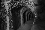 Eerie tunnel in the bowels of Karak Castle. : Jordan