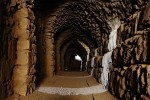 Eerie tunnel in the bowels of Karak Castle. : Jordan