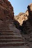 Path leading to perhaps the most spectacular sight of Petra: The Monastery. The path of more than 800 steps follows the old processional route. : Jordan