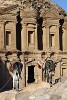 Donkeys awaiting customers. : Jordan