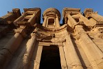 The Monastery or Al-Deir just before the sun sets. This sight was definitely worth the climb. : Jordan