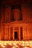 Petra by Night. On certain nights numerous candles are lit at Petra's iconic Treasury. This is a 30 sec exposure of the event. : Jordan