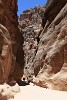 Horse carriage navigating through the narrow Siq. : Jordan