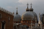 The Domes of Saint Mark's Basilica, Venice, Italy. : Italy