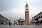 Piazza San Marco with the Basilica and the Campanile, Venice, Italy. : Italy