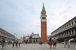 Piazza San Marco with the Basilica and the Campanile, Venice, Italy. : Italy