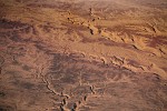 Desolate Southern Egypt from 30.000 feet.