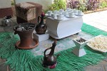 Coffee making ritual in Ethiopia; the birthplace of "Coffea Arabica".