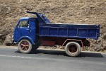 Pretty little truck struggling up one of the many Ethiopian hills.