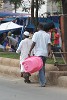 Bustling marketplace in Addis.