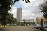 The African Union (AU) building in Addis Abbeba, Ethiopia. The African Union consists of 54 African states. The only all-African state that is not a member is Morocco. The AU was established on 26 May 2001 in Addis Abbbeba and launched on 9 July 2002 in South Africa to replace the Organisation of African Unity (OAU).