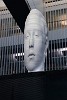 Sculpture by  Jaume Plensa  in the Grand Hyatt New york.