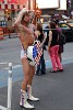 The  Naked Cowboy  on Broadway.