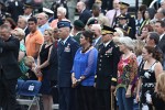 The "Twilight Tattoo" in Arlington, VA. This hour-long public performance features Soldiers from The 3rd U.S. Infantry Regiment (The Old Guard) and The U.S. Army Band "Pershing's Own". They offer a glimpse into American history through performances by The U.S. Army Blues, vocalists from The U.S. Army Band Downrange, The Old Guard Fife and Drum Corps, and The U.S. Army Drill Team.  The history of Twilight Tattoo began more than 300 years ago as British troops were summoned from the warmth and hospitality of local pubs by a bugle and drum call to return to the barracks. The familiar tune told tavern owners “doe den tap toe,” or “time to turn off the taps.” The troops knew the call to mean “taps off,” and minutes later they were back in their tents.