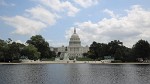 The US Capitol with the Ulysses S. Grant memorial in the foreground.