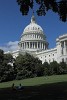 The United States Capitol, atop Capitol Hill in Washington D.C., is the seat of the United States Congress, the legislative branch of the U.S. federal government, completed in the year 1800.