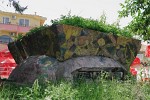 Creative use of one of the 750.00 pillboxes in Albania. : Albania, SNMG2 Deployment 2006