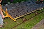 Bamboo-train (Lorry) in Battambang Province, Cambodia. : Cambodia