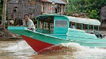 Cambodian river-life; boatride from Battambang to Siem Reap. : Cambodia, PanoCrop