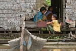 Cambodian river-life; boatride from Battambang to Siem Reap. : Cambodia