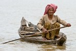 Cambodian river-life; boatride from Battambang to Siem Reap. : Cambodia