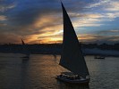 Sunset over Elephantine Island - Aswan, Egypt. : Egypt